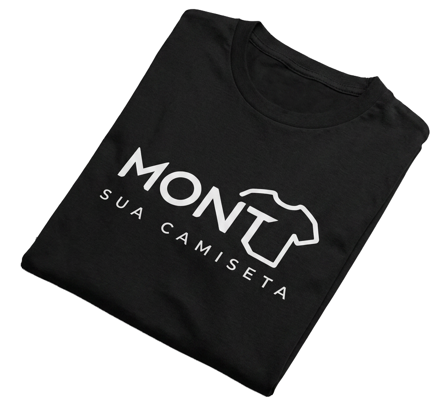 Camisetas personalizadas dobradas da Monte sua Camiseta